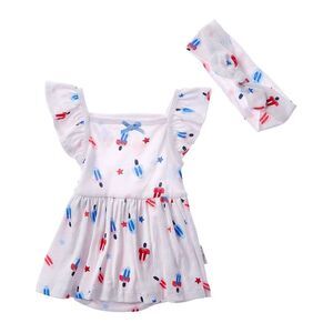 Quiltex Popsicles Skirted Creeper, White